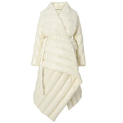 Belt Down Jacket Women Winter