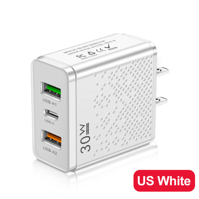 mobile phone charger with multiple ports,