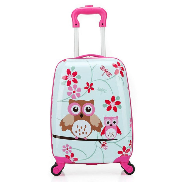 Letrend Cartoon Cute Animal Kids Rolling Luggage Set