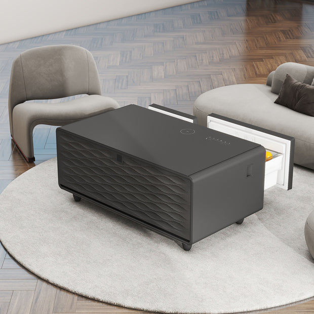 Modern Smart Coffee Table with Built-in Fridge