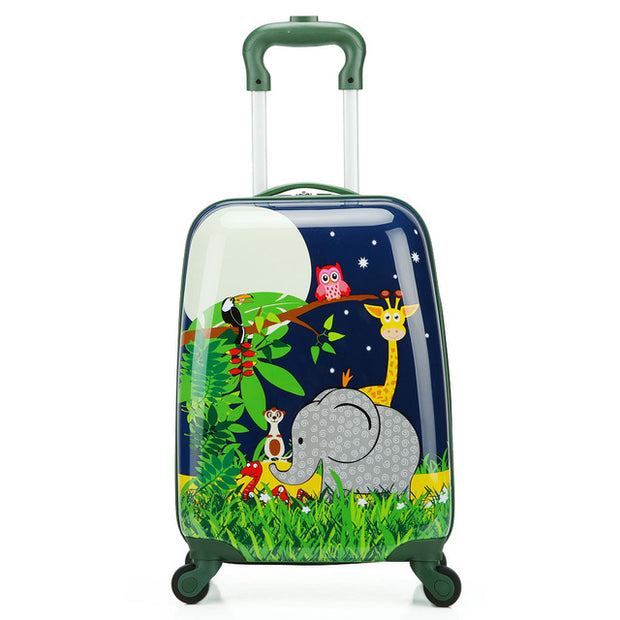Letrend Cartoon Cute Animal Kids Rolling Luggage Set