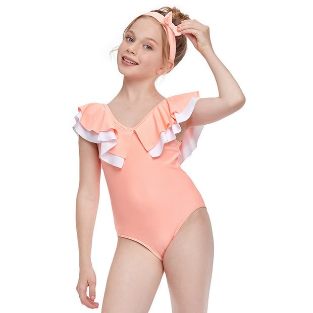 New One Piece Flash Girls Swimwear