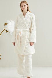 Long couple pajamas in European and American