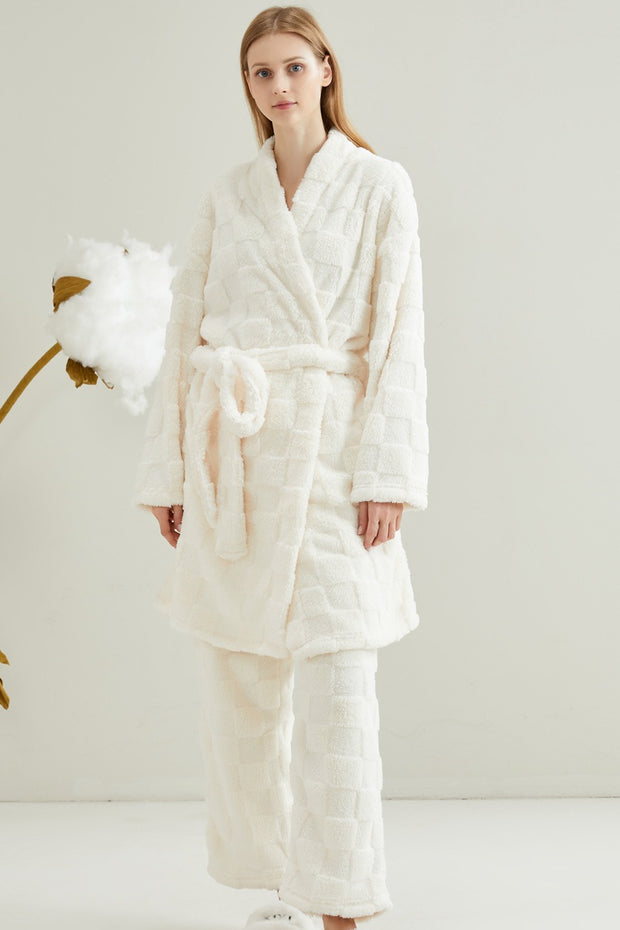 Long couple pajamas in European and American