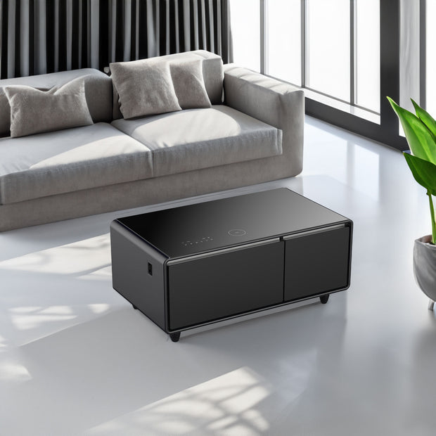 Modern Smart Coffee Table with Built-in Fridge