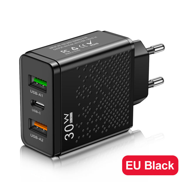 mobile phone charger with multiple ports,