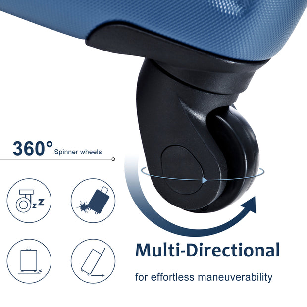 Hardshell Luggage Sets 3 Piece Carry-on Suitcases with Wheels