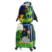 Letrend Cartoon Cute Animal Kids Rolling Luggage Set