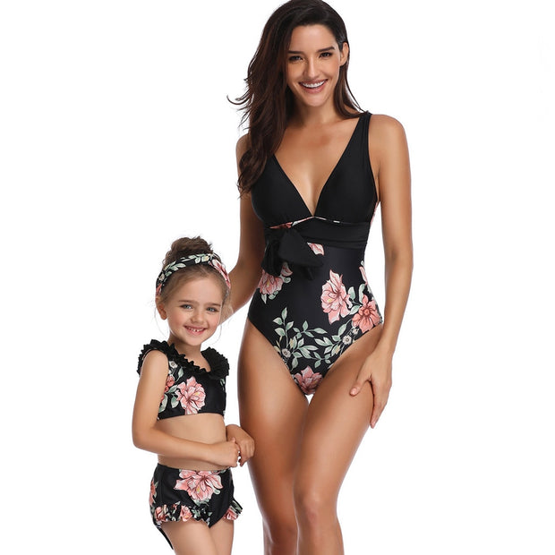 Mother And Daughter Swimsuit Bikini Swimwear