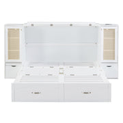 Large Murphy bed wall mounted bed with drawers