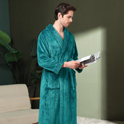 Women's double-sided thick couple bathrobe
