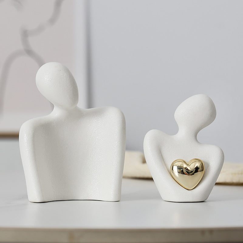 Creative couple figure decoration Newlywed home decoration