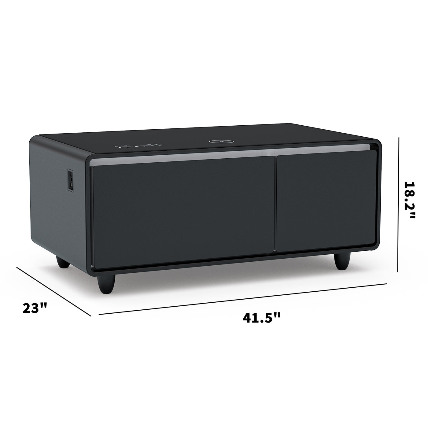Modern Smart Coffee Table with Built-in Fridge