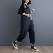 Cowboy overalls cropped pants women's