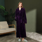 Women's double-sided thick couple bathrobe