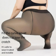 Oversized Black Silk Leg Artifact Black Transparent