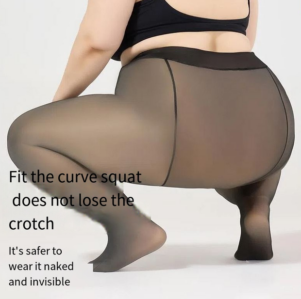 Oversized Black Silk Leg Artifact Black Transparent