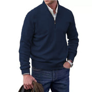 Men's Zipper Stand up Collar Sweater