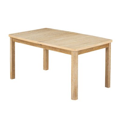 expandable 84 inch dining table set with 24 inch detachable leaves