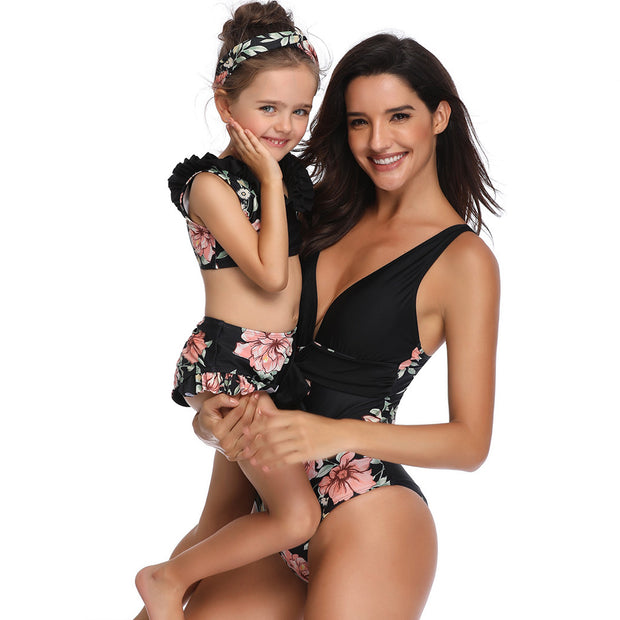 Mother And Daughter Swimsuit Bikini Swimwear