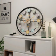 Metal Roman Numeral DIY Decor Wall Clock