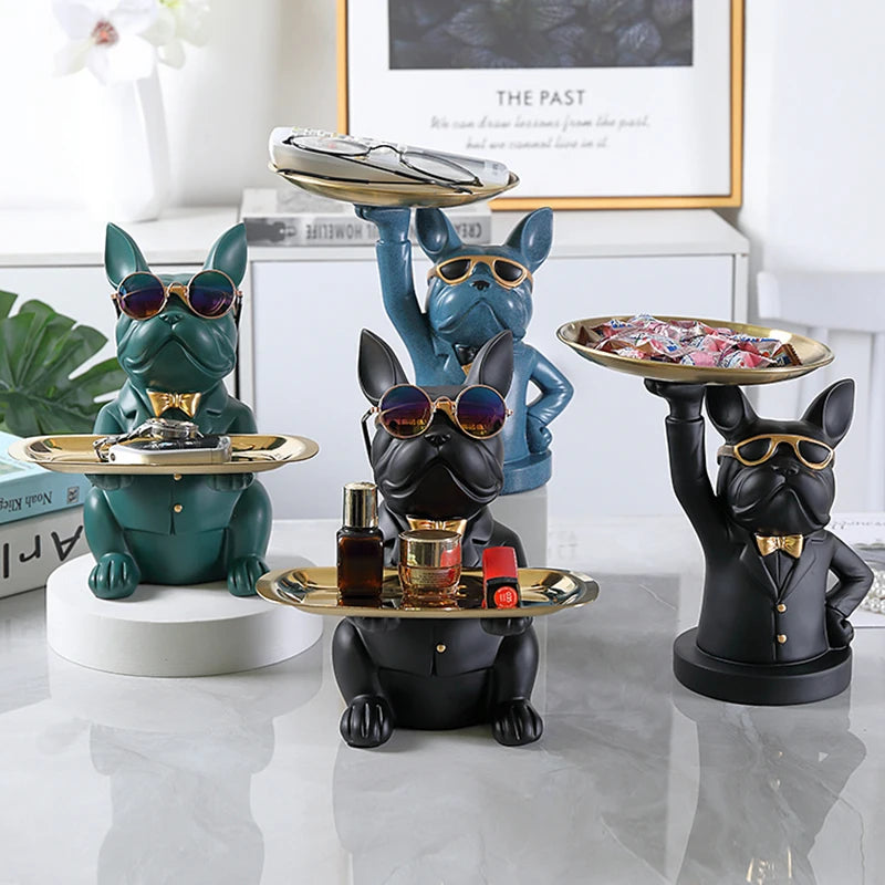 Home Room Decor Figurine Cool Bulldog
