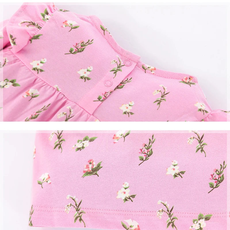 V-TREE Cute Baby Girl Dresses Floral Printed